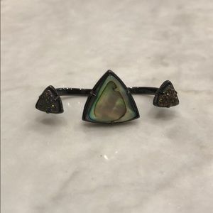 Kendra Scott Rachel ring in abalone & multi drusy